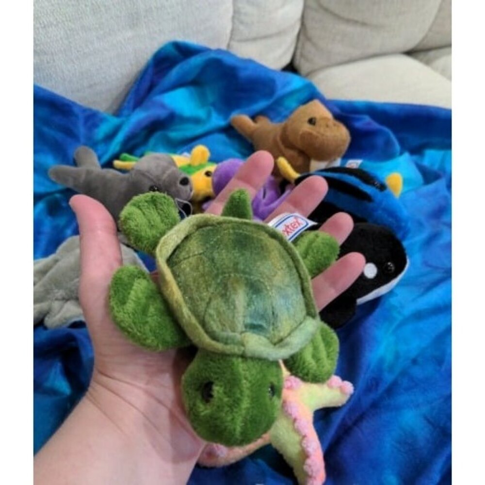 10 Piece Plush Soft Stuffed Sea Animals - Small Stuffed Animals Bulk
